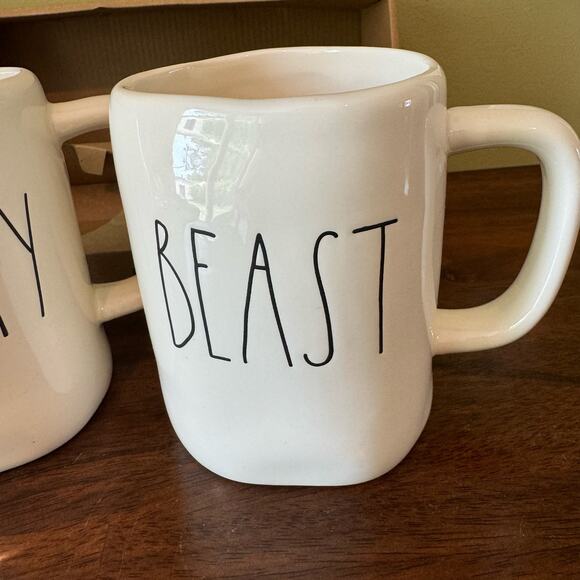 Rae Dunne "Beauty and Beast" Mug Set of 2- NIB - Picture 7 of 7